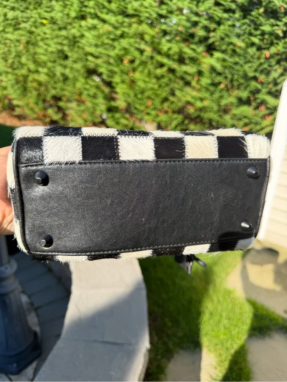 Dani Morgans Exclusive Checkered Cowhide Small Speedy Bag - Picture 8 of 17